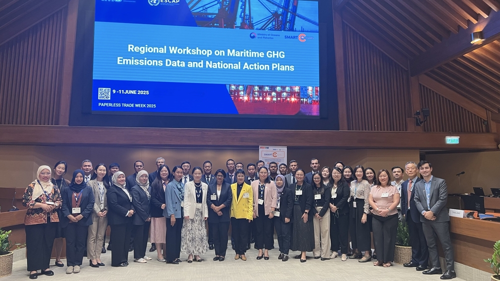 “航运温室气体排放数据和国家行动计划”区域研讨会参会嘉宾合影