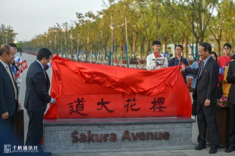 校友樱花大道揭牌