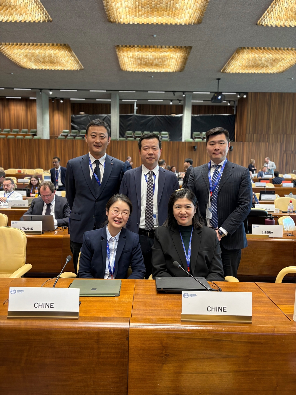 中国代表团会议现场合照