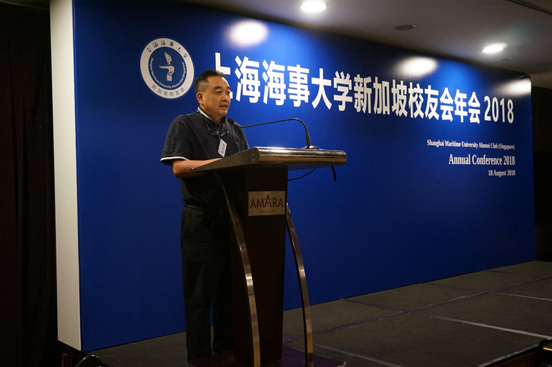 上海交通大学新加坡校友会会长陈昌澄致辞