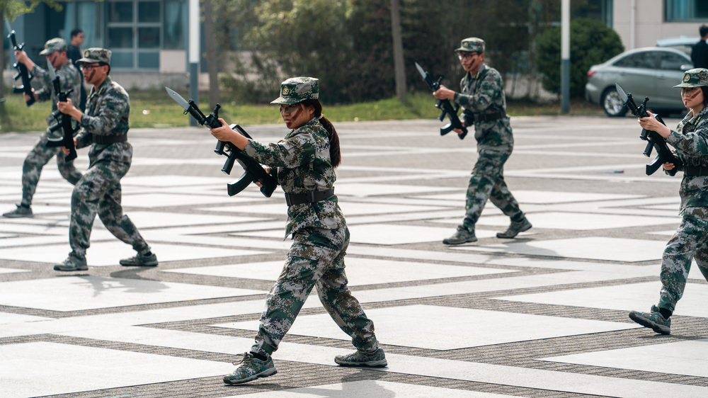 军魂团战术方队展示1