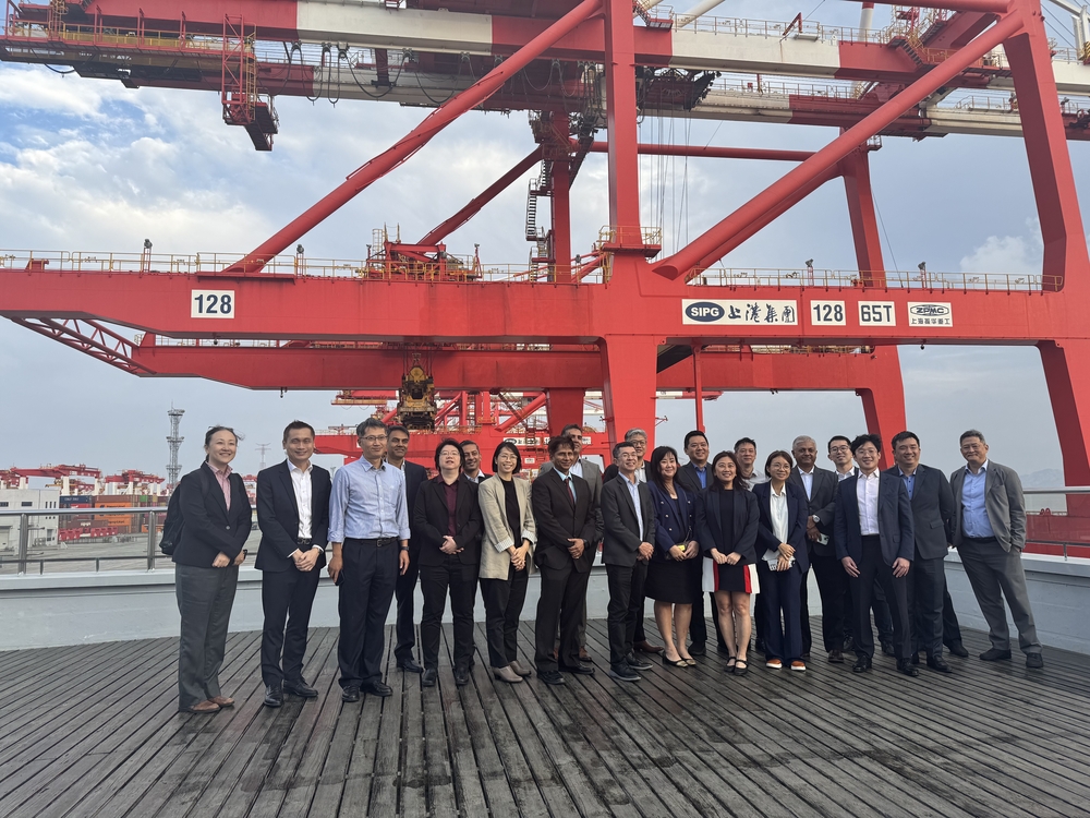 参观洋山深水港