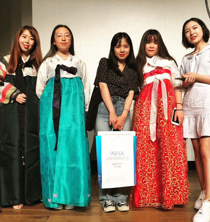 韩服体验（韩国仁荷大学暑期学习项目）