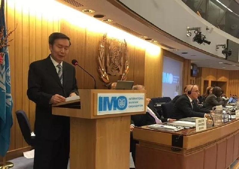 交通运输部副部长何建中在IMO第30届大会上发言，表示在上海建立MTCC-Asia，有力地推动了“安全、环保和高效航运”目标的实现