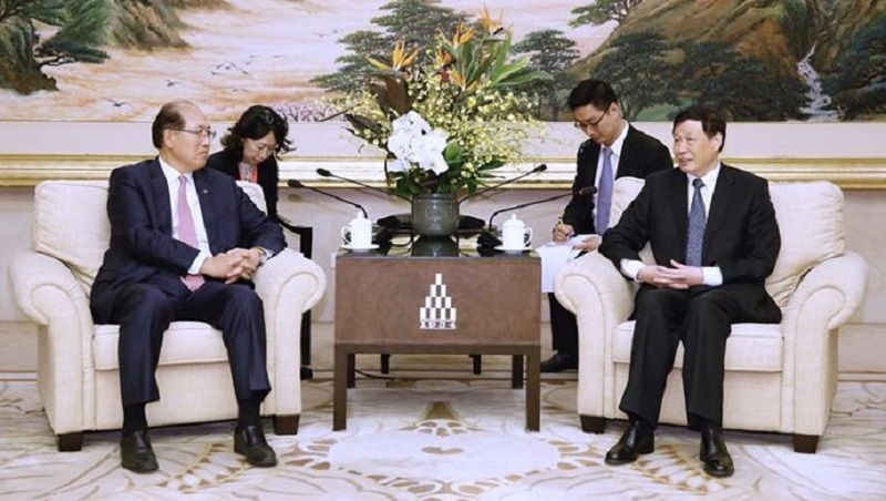 上海市市长应勇会见国际海事组织秘书长林基泽一行，对MTCC-Asia落户上海表示祝贺
