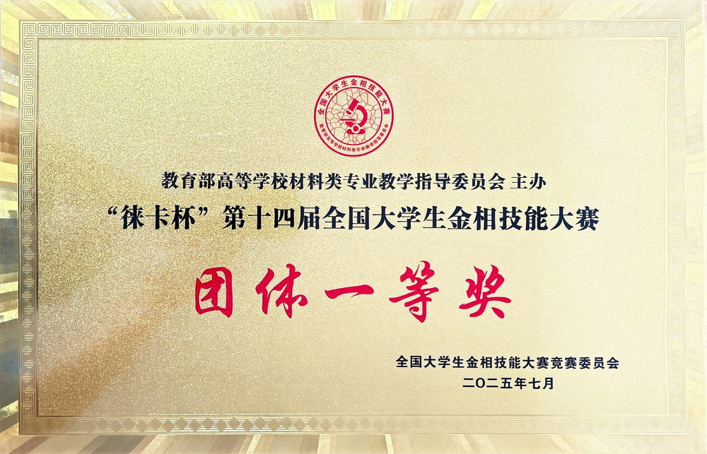 团体一等奖奖牌