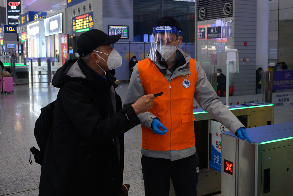 志愿者在岗服务