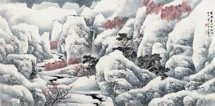 冬 2015年 纸本设色 68.2×137.4cm