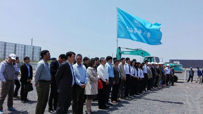 上海海事大学南通基地“两中心”开工建设现场