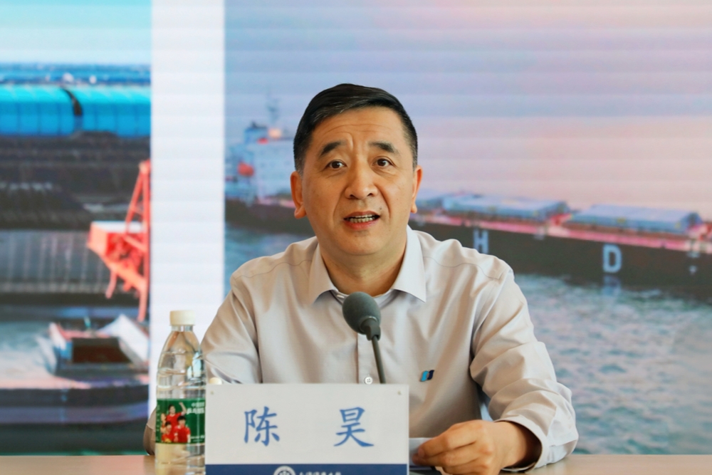 华远星海运有限公司党委书记、董事长陈昊开班动员